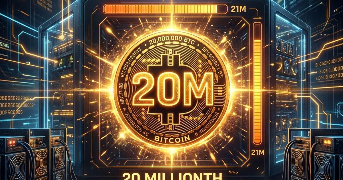 The 20 Millionth Bitcoin Was Just Mined — Only 1 Million Left Forever