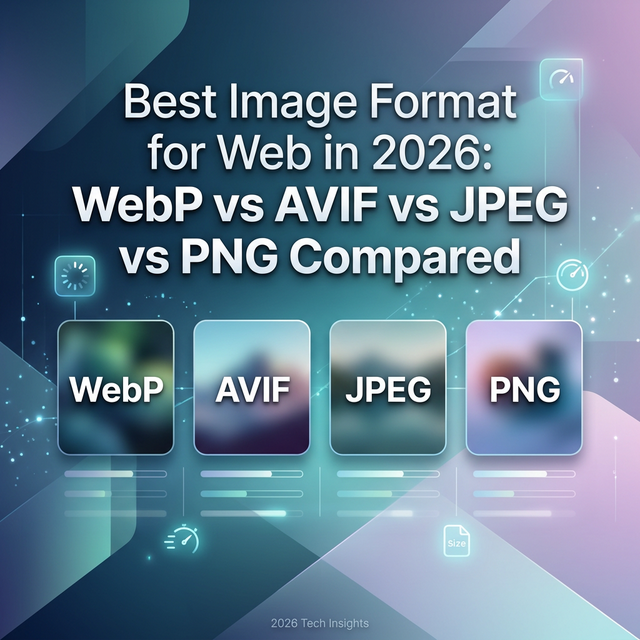 Best Image Format for Web in 2026: WebP vs AVIF vs JPEG vs PNG Compared