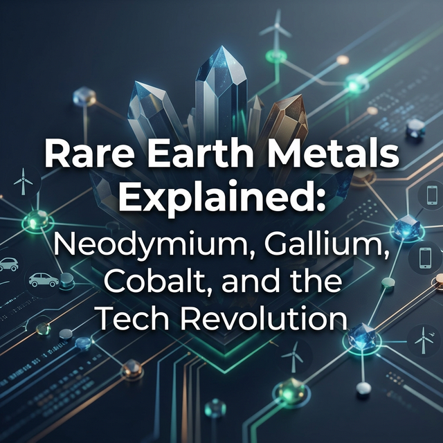 Rare Earth Metals Explained: Neodymium, Gallium, Cobalt, and the Tech Revolution