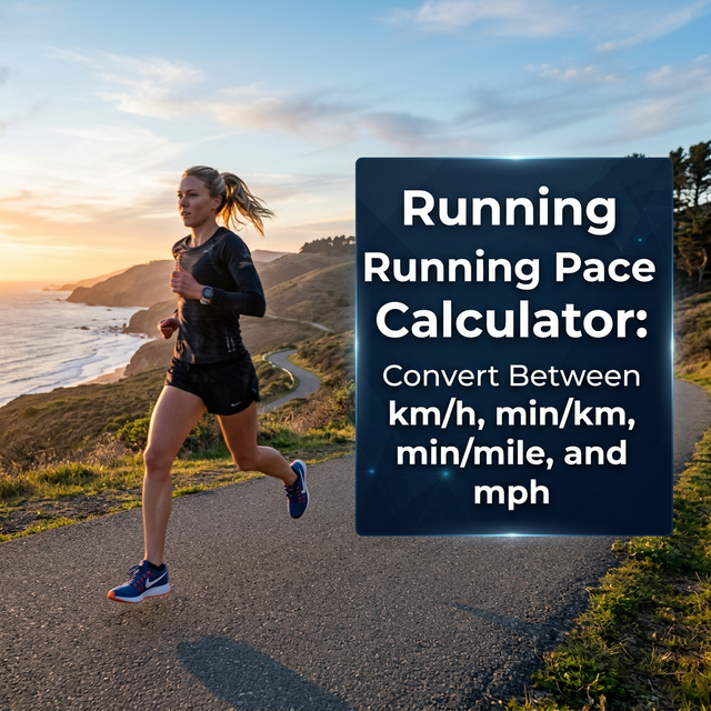 Running Pace Calculator: Convert Between km/h, min/km, min/mile, and mph